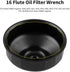 DEDC 3.39inch/86mm 16 Flutes Aluminium Oil Filter Wrench for BMW, Oil Filter Housing Cap Removal Tool for N20, N26, N51, N52, N54, N55, N63, N74, ...