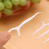 100 PCS White Dental Floss Picks Clean Floss Picks Toothpicks Oral Care Floss...