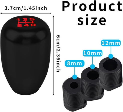 Car Gear Shift Knobs, Manual Gear Shift Knobs Replacement, Universal Car Accessories Interior Stick Shift Knob, Manual 5 Speed Universal Gear Stic...