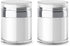 Refillable Airless Pump Jars,Empty Acrylic Makeup Cosmetic Containers, Travel Lotion With Lid for Thick Moisturizer,Skincare Cream, 2 Pack, 1 oz, ...