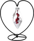 WAJJ Ornament Display Stand Iron Pothook Stand for Hanging Glass Terrarium Creative Decoration for Home Garden Wedding Party Festival (Big Heart-s...