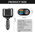 4 Ports Fast Car Charger Cigarette Lighter Splitter with LED Voltmeter,QC3.0+PD 30W for Most Phones GPS Dash Cam,Universal 12V/24V Cigarette Light...