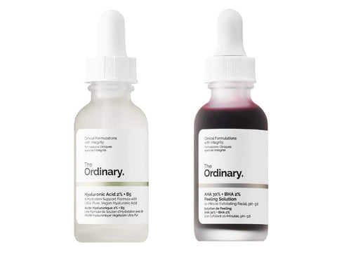 The Ordinary Peeling Solution And Hyaluronic Face Serum! AHA 30% + BHA 2%, Hyaluronic Acid 2% + B5! Help Fight Visible Blemishes And Improve The L...