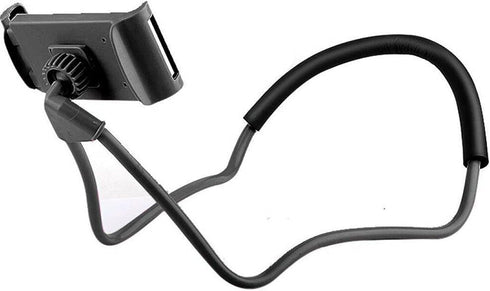 Universal Smart Mobile Phone Stand,Hanging on Neck Cell Phone Mount Holder, Lazy Cell Phone Holder (Black)......