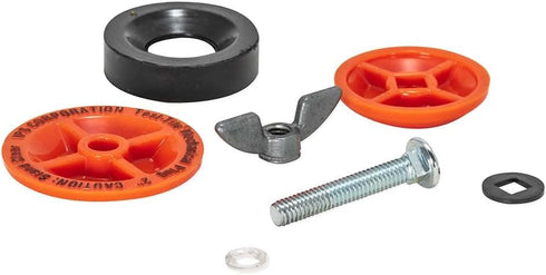 EASTMAN 78033 Mechanical Test Plug, Screw and Zinc Nut, ABS EASX1, 2 Inch, Red...