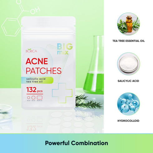 Pimple Patches for Face with Tea Tree Oil. Hydrocolloid Acne Pimple Patches. Blemish, Acne Dot Stickers (132 Count (Pack of 1), 132, Count)...