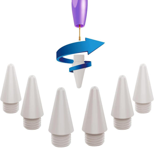 Tip-Set, 6 Piece Replacement Tips, High Sensitivity Nibs for Permark Stylus Pen (Grey)...