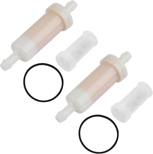816296Q2 Marine Engine in-Line Fuel Filter with Barbs for 5/16" (8 mm) Fuel Lines with o-ring and Fuel Filter Water Separator 35-816296-4 27500005...