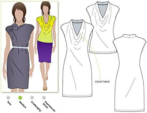 Style Arc Sewing Pattern - Franki Dress or Top (Sizes 04-16)...