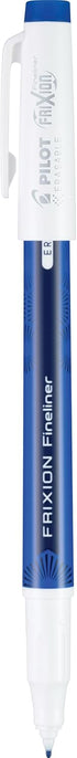 Pilot, FriXion Fineliner Erasable Marker Pens, Fine Point 0.7 mm, Pack of 12, Blue...