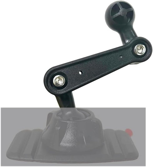 2 Pack 17mm Double Sided Ball Mount Arm 4'' Extension Rod Joint Connector Adapter Swirl Head for Garmin GPS Car Phone Holder Clamp Cellphone Air V...