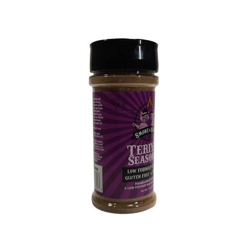 Smoke n Sanity Teriyaki Seasoning - Certified Low FODMAP - Gluten Free - Certified Kosher - Dairy Free for Low FODMAP Food - (4.7 oz Shaker)...