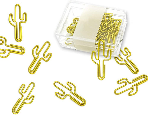 Binder Paper Clip 30 Cute Cactus Paper Clip Creative Decoration JruiZhp Stationery Paper Clip Paper Clip and Binder for Home, School and Office (B...