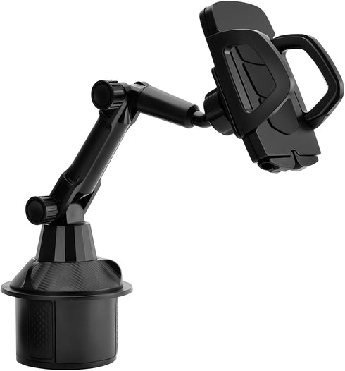 Car Cup Holder Phone Mount, Automotive 360° Rotatable Adjustable Gooseneck Height Cell Phone Cradle Mount with Extendable Cup Base Holder, Univers...