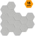 15 Pack 7" x 8" x 3/8" New Version Durable Rubber Hexagon Bulletin Board Tiles Versatile Peel Stick Self Adhesive Foam Pin Board, Acoustic Dampeni...