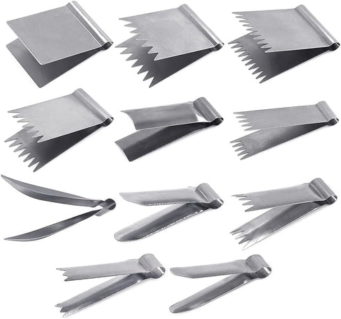 Silver Stainless Steel Stainless Steel Walnut Clip Baking Bread Dessert Pastry Decoration Peanut Engraving Mold Cake Bun Decorating Tool Walnut Cl...