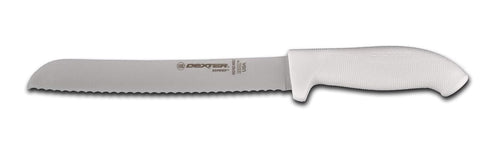 Dexter Russell 24223B Sofgrip Scalloped Bread Knife 8" Blade, White...