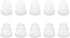 uxcell Replacement Earbuds Tips, Soft Silicone Earpads with Three Flanges Noise Reduce Eartips for Earphone, 10pcs 5mm Inner Hole Ear Cushion Earp...