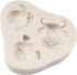 Farm Animal Head Fondant Molds Cow Sheep Pig Head Silicone Chocolate Candy Mold For Farm Theme Cake Decoration Cupcake Topper Polymer Clay Gum Pas...