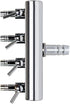 Stainless Steel Aquarium Fish Tank 4 Ways Air Flow Splitter Lever Control Valve...
