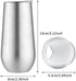 Sivaphe 2Pack Stemless Champagne Flutes Set with Lid Stainless Steel Insulated Vacuum Tumbler Cocktail Cups Reusable Wedding Toasting Method 6 Oun...