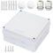 Junction Box, Zulkit Project Box with Reserved Holes IP65 Waterproof Dustproof Electrical Box ABS Plastic Project Enclosure White 5.9 x 5.9 x 2.8 ...