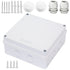Junction Box, Zulkit Project Box with Reserved Holes IP65 Waterproof Dustproof Electrical Box ABS Plastic Project Enclosure White 5.9 x 5.9 x 2.8 ...