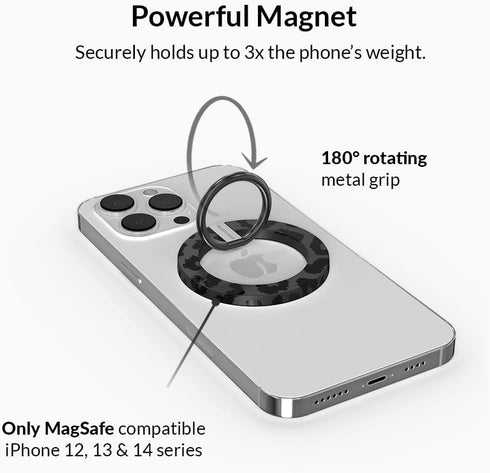 Velvet Caviar Compatible with MagSafe Phone Grip - Magnetic Ring Holder with Adjustable Stand - Removable MagSafe Accessories for iPhone 12, 13, 1...
