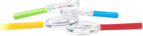 Huji 24 Pack Plastic Magnifying Glasses - Perfect for Kids' Parties, Birthdays, and Educational School Activities...