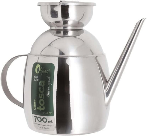 Olive Oil Pourer With Handle And Spout - Oil And Vinegar Dispenser By Olipac - 700ml....
