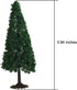 Model Trees Hobby Train Scenery Set Artificial Miniature Pine Cedar Firs Conifers Figurines Décor Toy Kit with Green Leaves and Base DIY for Moss ...