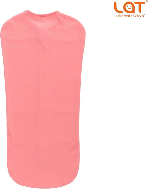 LAT Baby Sleep Sacks Cotton Breathable Swaddle Blankets for Summer 0-3 3-6 Months Baby Transition Sleep Bag (Pink, Medium)...