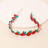 Cute Fruit Choker Necklace for Women Embroidered Strawberry Peach Grape Collar Clavicle Chain Necklace Teen Jewelry Gift...