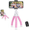Ubeesize Portable Tripod Stand with Wireless Remote & Clip, Flexible Phone Holder for Video Recording (Pink)...
