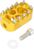 Goldfire Anti-Skid Gear Knurled Motorcycle Shifter Peg Shift Peg 360° Roating MX Chopper Bobber Style for H-D Touring Softail Sportster Dyna (Gold...