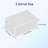 Project Box 8 Pieces Electrical Box Small Junction Box ABS Plastic Enclosure Power Electronic Case White 2.76" x 1.77" x 1.14"(70 x 45 x 29mm)...