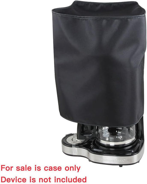Hermitshell Dust Proof Cover with Soft Velvet Lining for Hamilton Beach 49980A Single Serve Coffee Brewer and Full Pot Coffee Maker ?Black?...