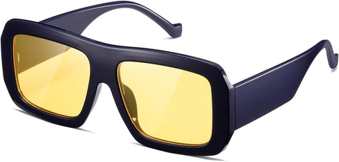 kimorn Sunglasses Womens Men Trendy Retro Sun Glasses Oversize Square Frame Shades K1571...