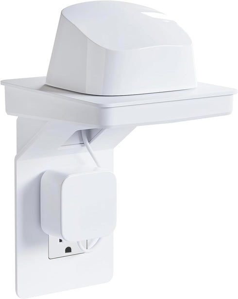 ECHOGEAR Outlet Shelf for Decora/GFCI Outlets - Next-Gen Design with Built-in Cord Storage & Room for Bulky Plugs - Quick Install with Included Ha...