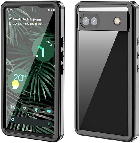 Google Pixel 6a Case Waterproof IP68 Certified Dustproof Shockproof Built-in Screen Protector Full Body Case for Pixel 6a 2022 Black......