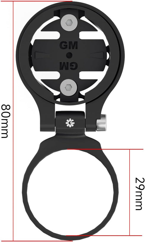 Bike Stem Computer Mount - Adjustable Out Front Mount for Garmin Edge 25 130 200 500 510 520 800 810 820 1000 1030, for Wahoo Elemnt Bolt Mini Bry...