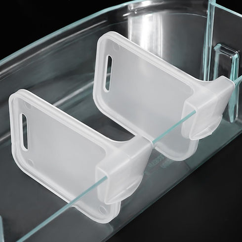 Refrigerator Dividers(8 PCS) Adjustable Drawer Fridge Seperators Plastic Organizer Dividers for Home Kitchen Office Supplies (Transparent)...