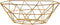 Geometric Metal Wire Fruit Bowl, Iron Arts Fruit Storage Baskets for Kitchen Counter (Gold, Normal)...