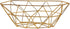 Geometric Metal Wire Fruit Bowl, Iron Arts Fruit Storage Baskets for Kitchen Counter (Gold, Normal)...
