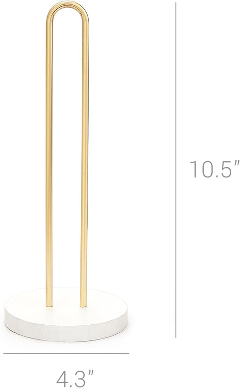 Mkono Scrunchies Holder Stand Hair Accessories Organizer Gold White Metal Scrunchies Tower Hold 25 - 35 Scrunchies Modern Vertical Hair Tie Organi...