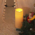 Outdoor Waterproof Flameless Candle with Timer Flickering Large Plastic Battery Operated LED Lantern Light Bright Electric Pillar for Outside Pati...
