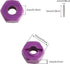 12mm Hex Wheel Hub Mount, Aluminum 7mm Thick with 2x10mm Stub Axle Pins for 1/10 Slash 4x4 & HQ 727 RC Cars Replacement Upgrade Parts (Purple)(Set...