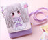 Teen Girls Kids Cartoon PU Leather Mini Shoulder Bags Cell Phone Case Purse Wallet...
