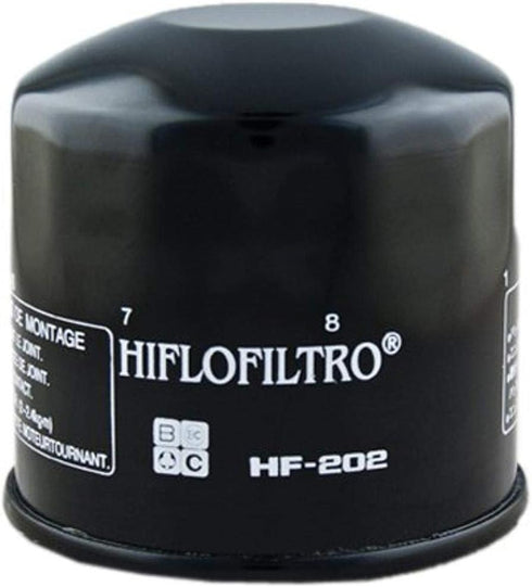 Hiflofiltro HF202 Premium Oil Filter, Black...