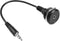 QIANRENON TRS 3.5mm Stereo Threaded Fixing Round Connector 1/8 TRS Male to Female Short Cable Panel Mount Headphone Adapter for Microphones Headph...